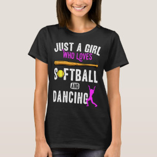Just A Girl Who Loves Dancing And Softll Kids Funn T-Shirt