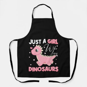 Just a Girl Who Loves Dinosaurs Apron