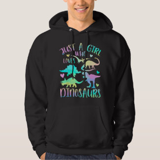 Just a Girl Who Loves Dinosaurs - Dinosaur Teen Gi Hoodie