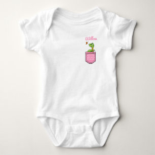 Just a Girl who Loves Dinosaurs Personalised Baby Bodysuit