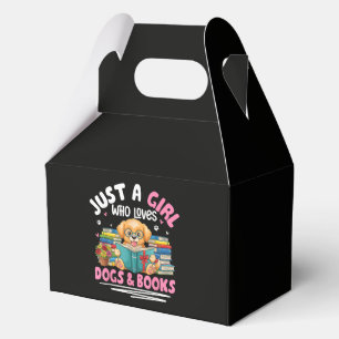 Just A Girl Who Loves Dogs And Books Reading Favour Box