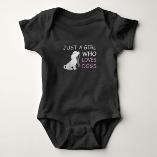 Just A Girl Who Loves Dogs Baby Bodysuit