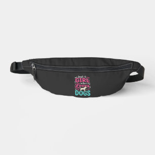 Just A Girl Who Loves Dogs Bum Bags