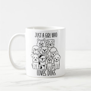 Just A Girl Who Loves Dogs Coffee Mug