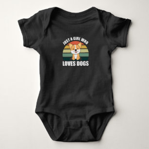Just A Girl Who Loves Dogs Corgis Herz Corgi Liebe Baby Bodysuit