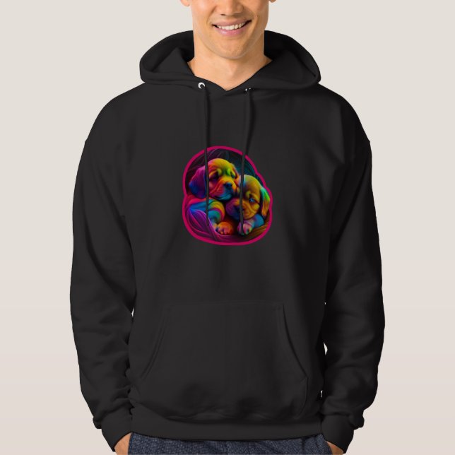 Just A Girl Who Loves Dogs Cute Labrador Retriever Hoodie (Front)