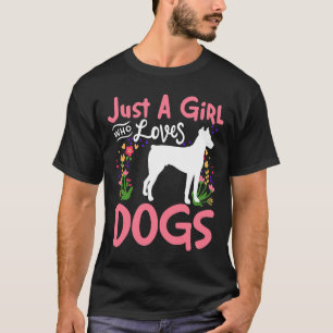 Just A Girl Who Loves Dogs Doberman  289 T-Shirt