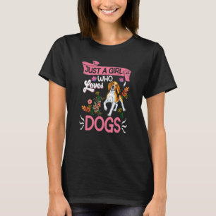 Just a Girl who loves Dogs Dog Mama Weiner Hound D T-Shirt