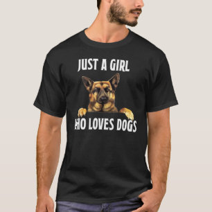 Just A Girl Who Loves Dogs Doggie Mom T-Shirt