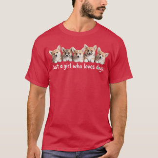 Just A Girl Who Loves Dogs for Dograiner vintage T-Shirt