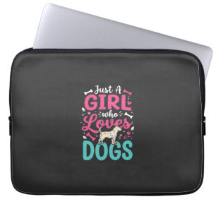 Just A Girl Who Loves Dogs Laptop Sleeve