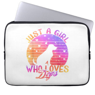 Just A Girl Who Loves Dogs Laptop Sleeve