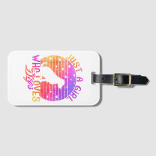 Just A Girl Who Loves Dogs Luggage Tag