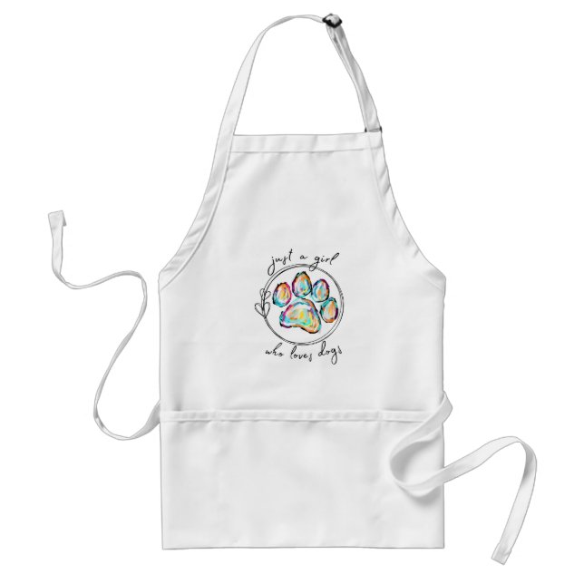 Just a girl who loves Dogs Standard Apron (Front)
