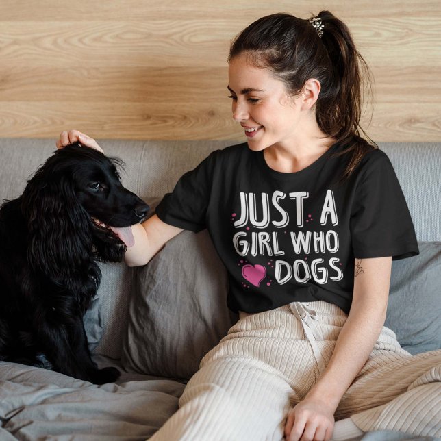 Just A Girl Who Loves Dogs T-Shirt (Creator Uploaded)