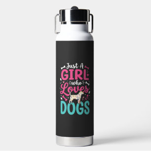 Just A Girl Who Loves Dogs Water Bottle