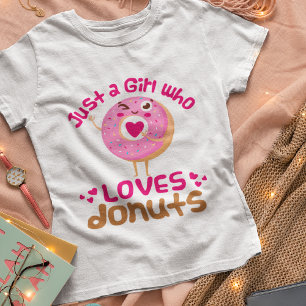 Just a Girl Who Loves Doughnuts Doughnut Lover T-Shirt