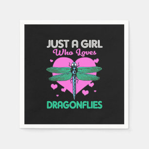 Just A Girl Who Loves Dragonflies Napkin