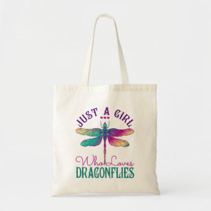 Just a Girl Who Loves Dragonflies Tote Bag