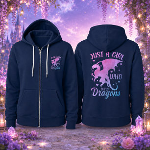 Just A Girl Who Loves Dragons - Fantasy Dragon Hoodie