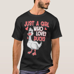 Just a Girl who loves Ducks Harvest Farming Barn C T-Shirt