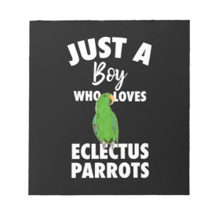 Just A Girl Who Loves Eclectus Parrot Notepad