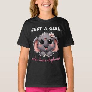 Just A Girl Who Loves Elephant Cute Elephant T-Shirt