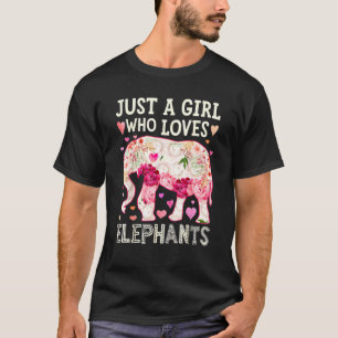 Just A Girl Who Loves Elephants Elephant 2022 T-Shirt