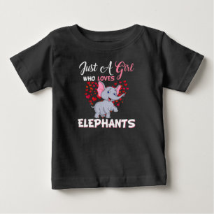 Just A Girl Who Loves Elephants Gifts Baby T-Shirt