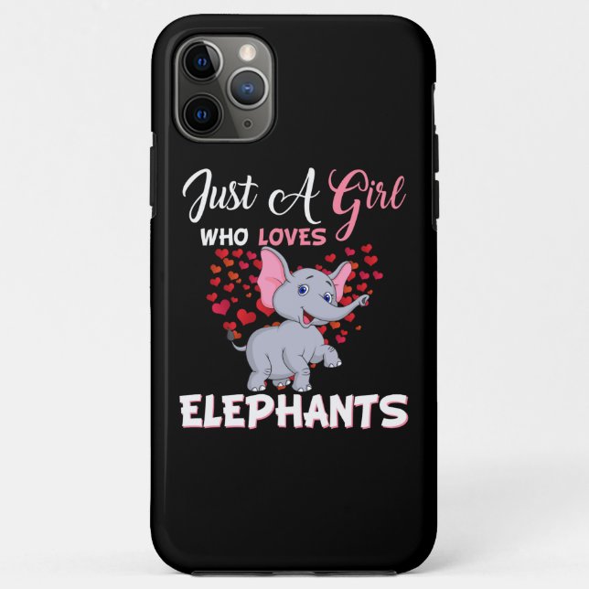 Just A Girl Who Loves Elephants Gifts Case-Mate iPhone Case (Back)