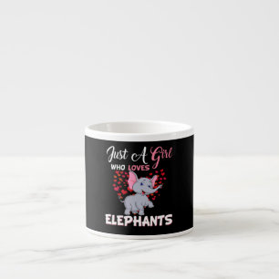 Just A Girl Who Loves Elephants Gifts Espresso Cup
