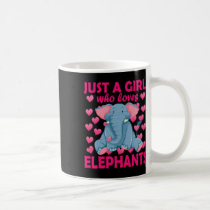 Just A Girl Who Loves Elephants Zoo Elephant Conse Coffee Mug