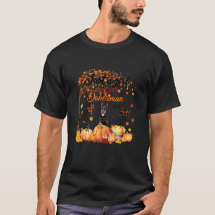 Just A Girl Who Loves Fall And Doberman Dog Autum T-Shirt