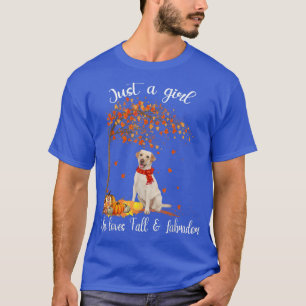 Just A Girl Who Loves Fall And Labrador Pumpkin Sp T-Shirt