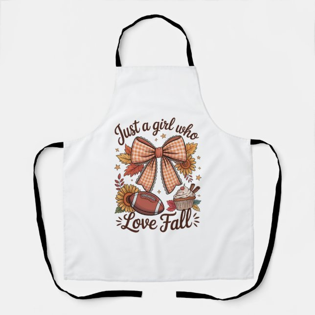Just a Girl Who loves Fall Cosy Apron (Front)