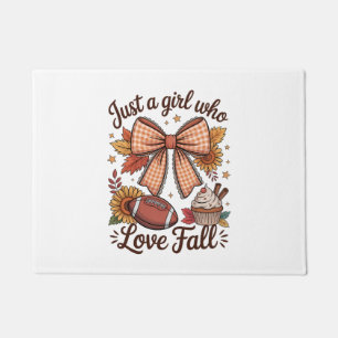 Just a Girl Who loves Fall Cozy Doormat