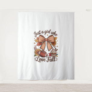 Just a Girl Who loves Fall Cozy Tapestry