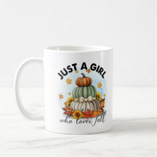 Just a Girl Who Loves Fall Personalised Coffee Mug
