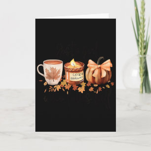 Just A Girl Who Loves Fall Pumpkin Cozy Autumn  Card