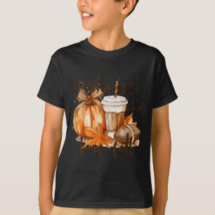 Just A Girl Who Loves Fall Pumpkin Cozy Autumn Fal T-Shirt