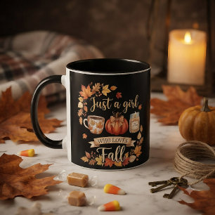 Just A Girl Who Loves Fall Season Coffee Autumn Mug
