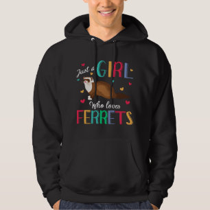 Just A Girl Who Loves Ferrets Shirt Ferret