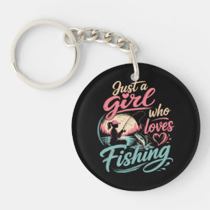 Just A Girl Who Loves Fishing Key Ring