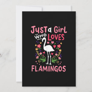 Just A Girl Who Loves Flamingo Save The Date