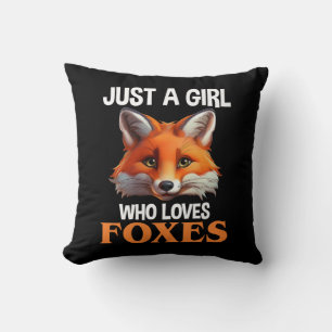 Just A Girl Who Loves Foxes Cushion