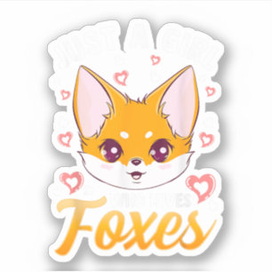 Just A Girl Who Loves Foxes Kids Girls Cute Fox Gi