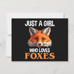 Just A Girl Who Loves Foxes Postcard