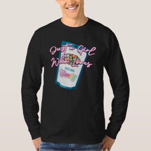 Just a Girl Who Loves Freeze Dried Candy Graphic T-Shirt