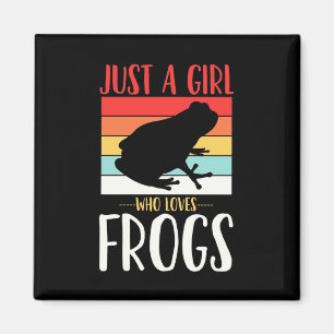 Just A Girl Who Loves Frog Magnet