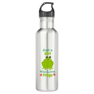 Just A Girl Who Loves Frogs 710 Ml Water Bottle